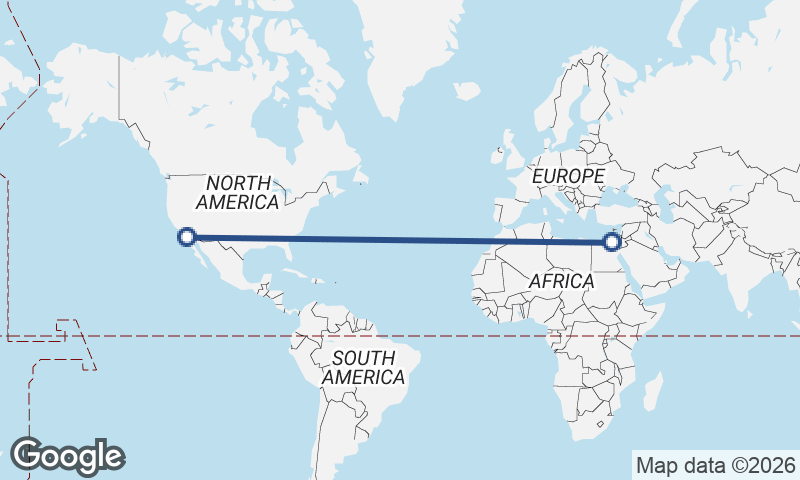 Port Said to San Diego