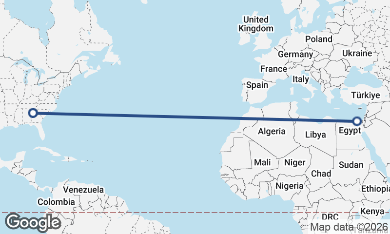 Port Said to Atlanta