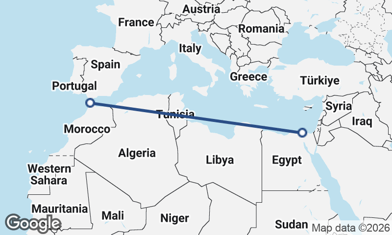 Port Said to Tangier