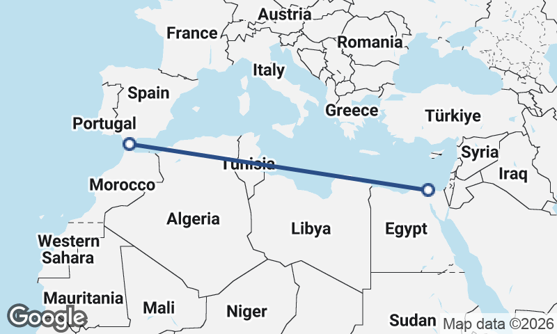 Port Said to Algeciras