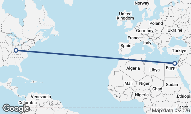 Port Said to Cincinnati