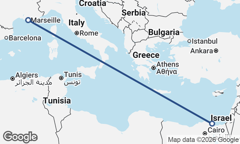 Port Said to Marseille