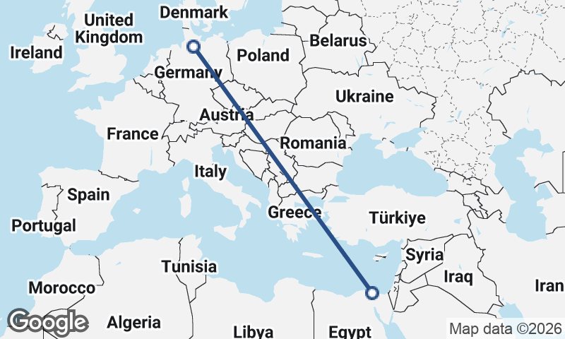 Port Said to Hamburg