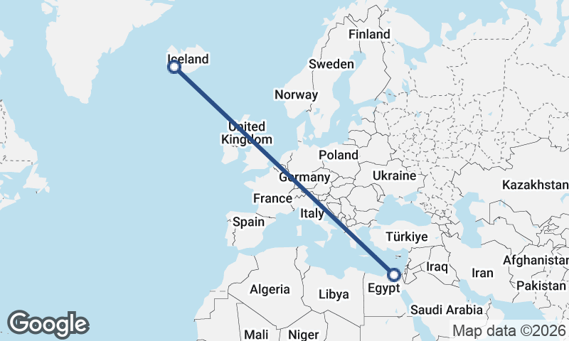 Port Said to Reykjavík