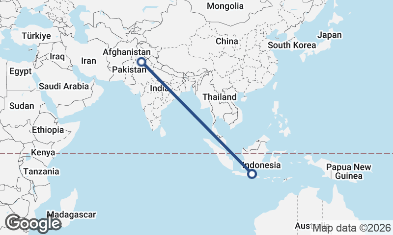 Faisalabad to Surabaya