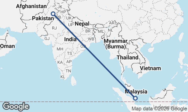 Faisalabad to Singapore