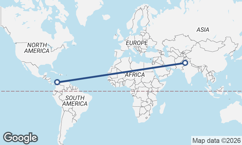 Faisalabad to Cartagena