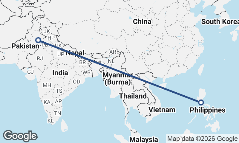 Faisalabad to Manila