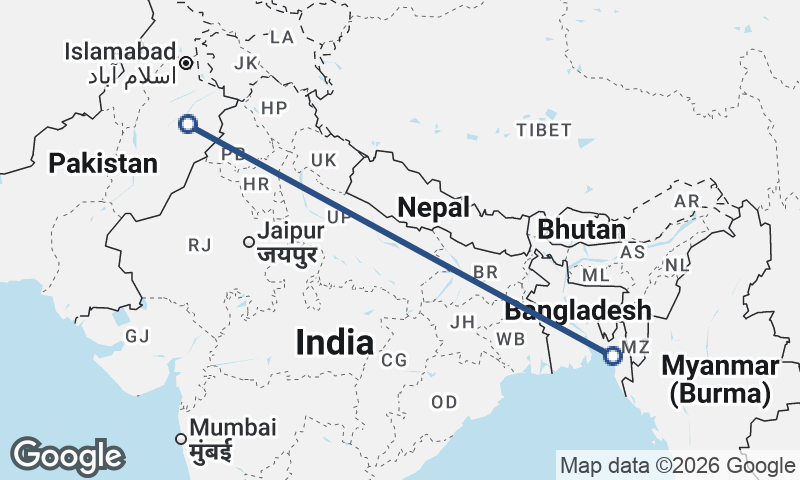 Faisalabad to Chittagong