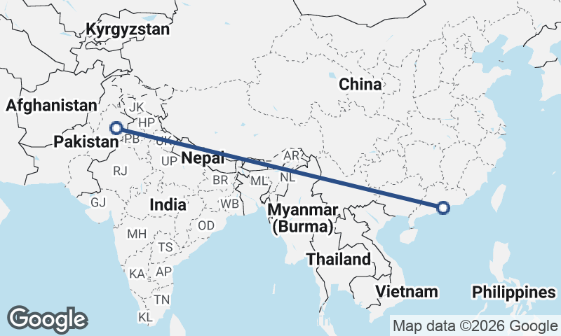 Faisalabad to Shenzhen