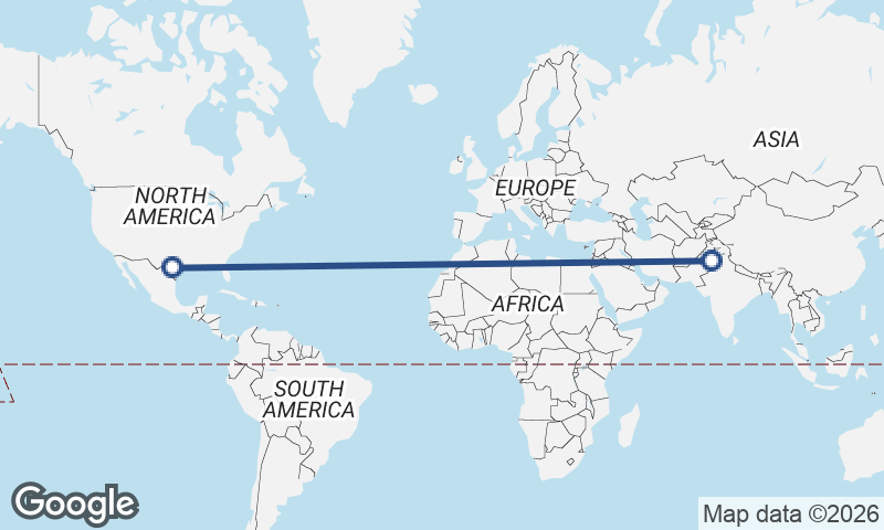 Faisalabad to San Antonio