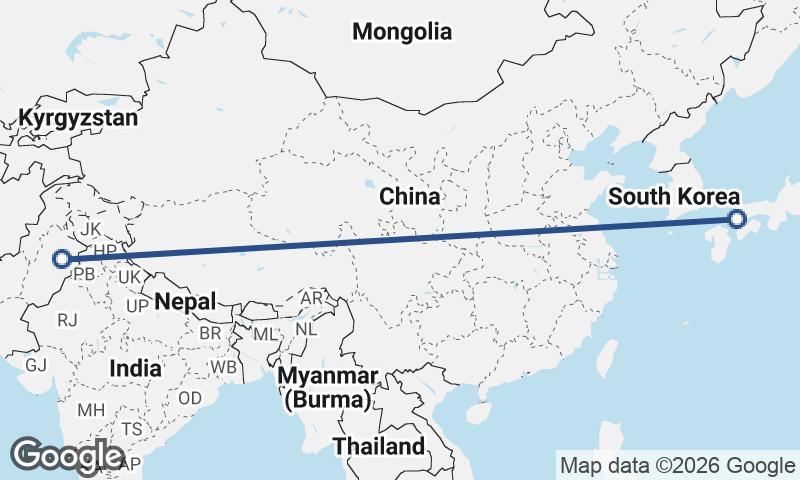 Faisalabad to Hiroshima