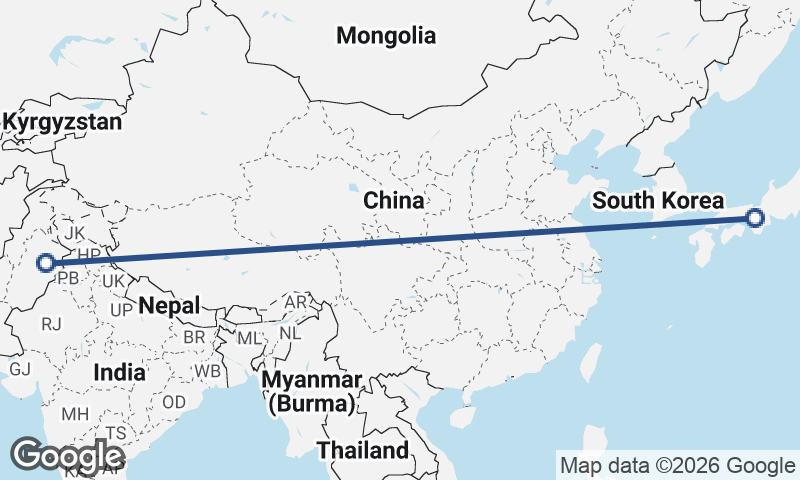 Faisalabad to Ōsaka