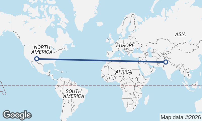 Faisalabad to Albuquerque