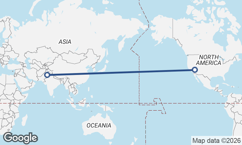 Faisalabad to Las Vegas