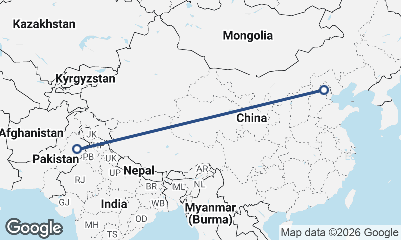 Faisalabad to Beijing