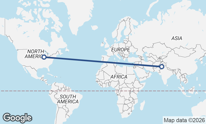 Faisalabad to Chicago