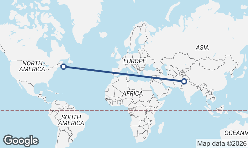 Faisalabad to Halifax