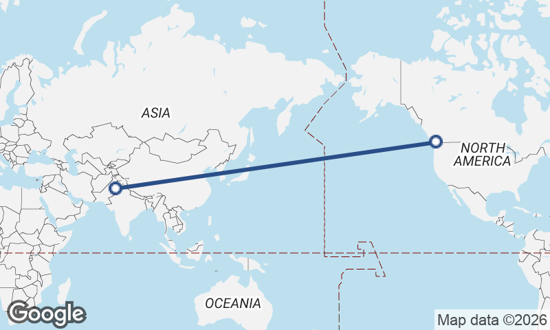 Faisalabad to Vancouver