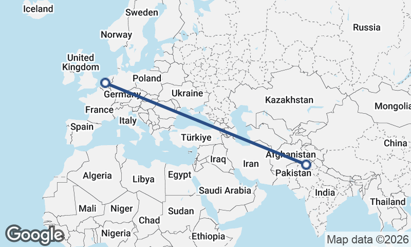 Faisalabad to Rotterdam