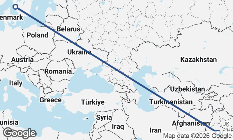 Faisalabad to Göteborg