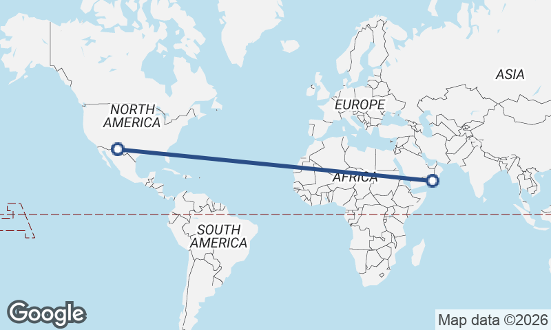 Juárez to Şalālah