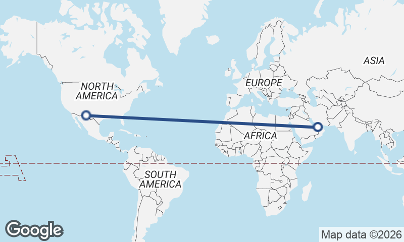 Juárez to Abu Dhabi