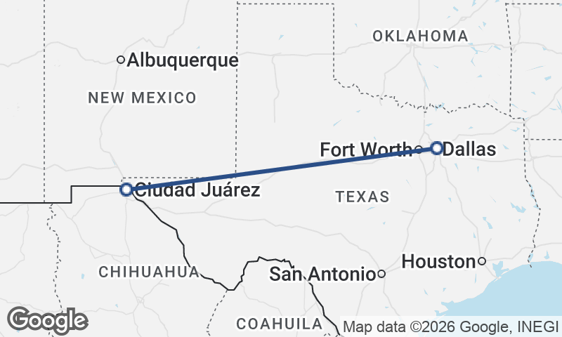 Juárez to Dallas