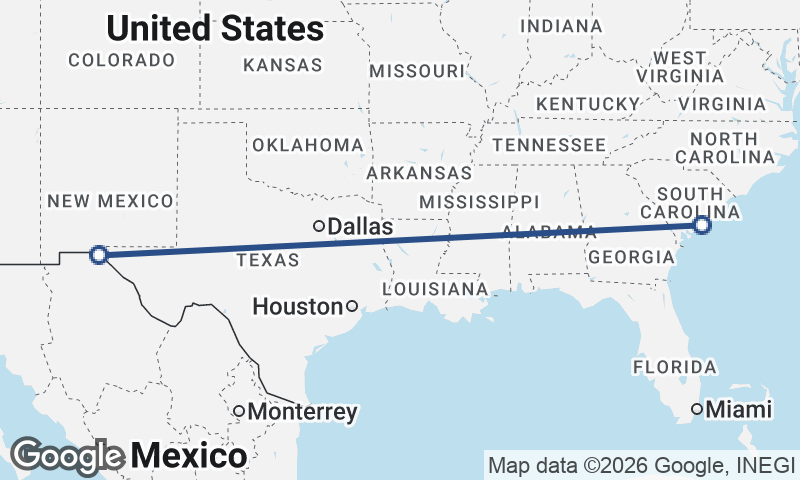 Juárez to Charleston