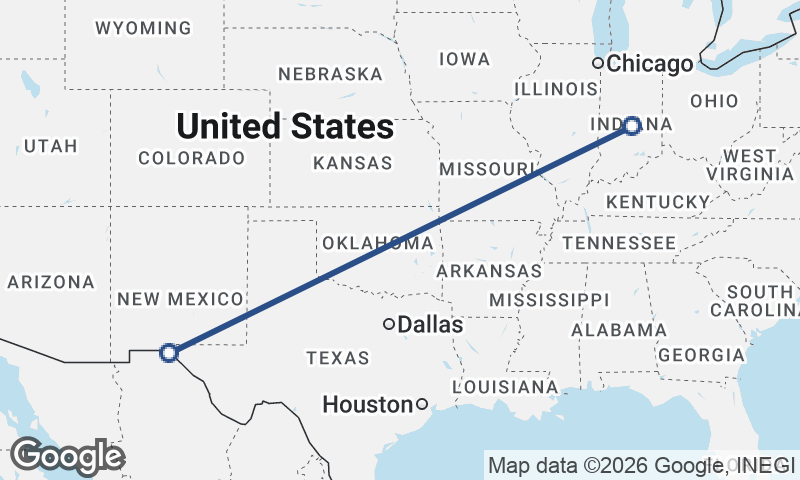 Juárez to Indianapolis