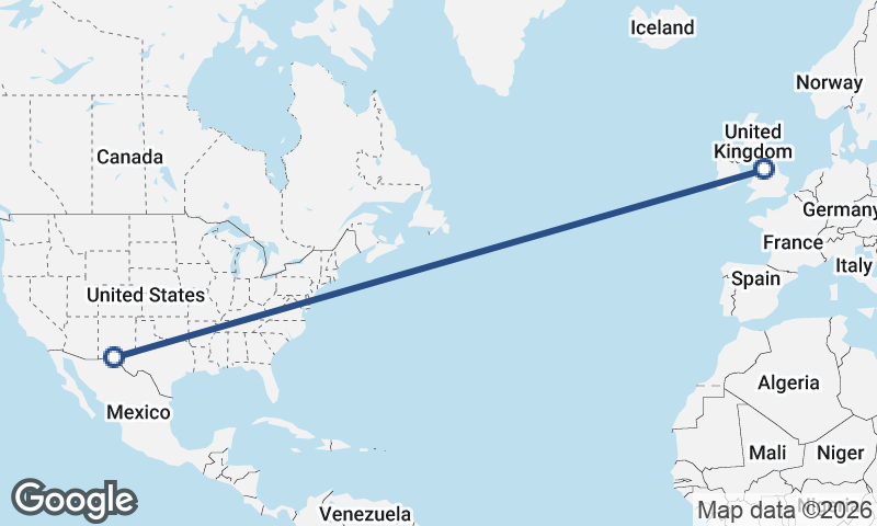 Juárez to Manchester