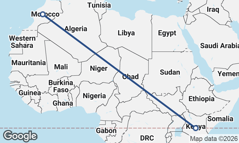 Morocco to Kenya