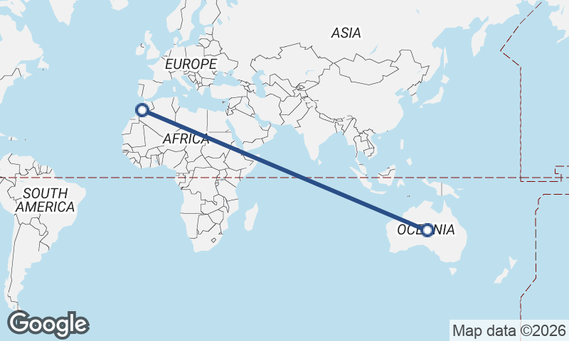 Morocco to Australia