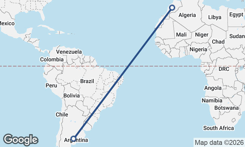 Morocco to Argentina