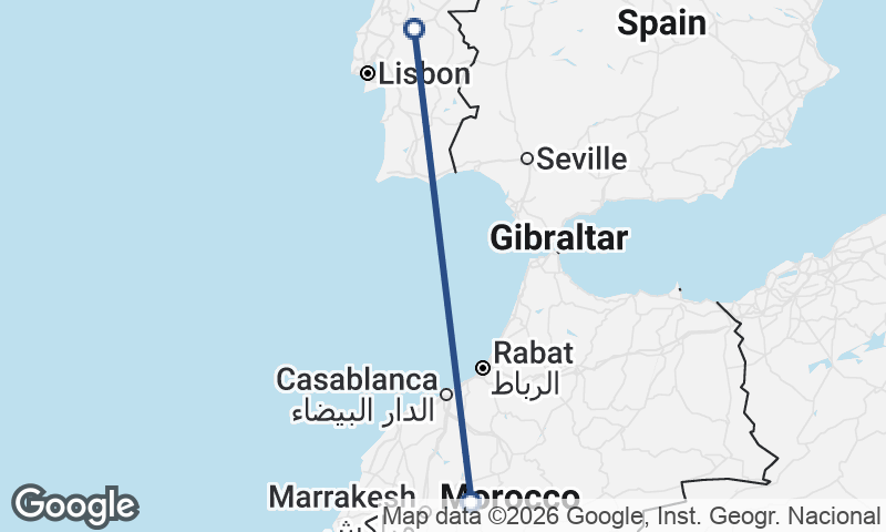 Morocco to Portugal