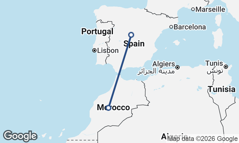 Morocco to Spain