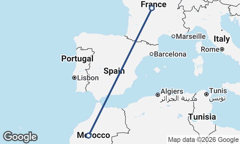 Morocco to France