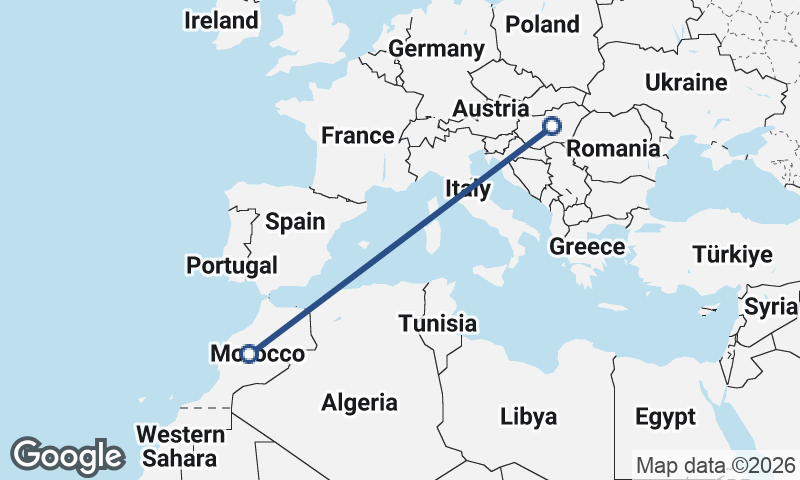 Morocco to Hungary