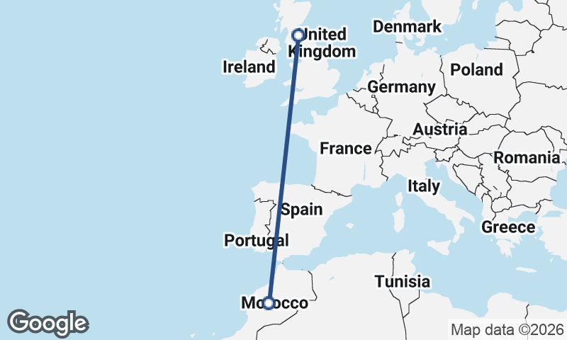Morocco to United Kingdom