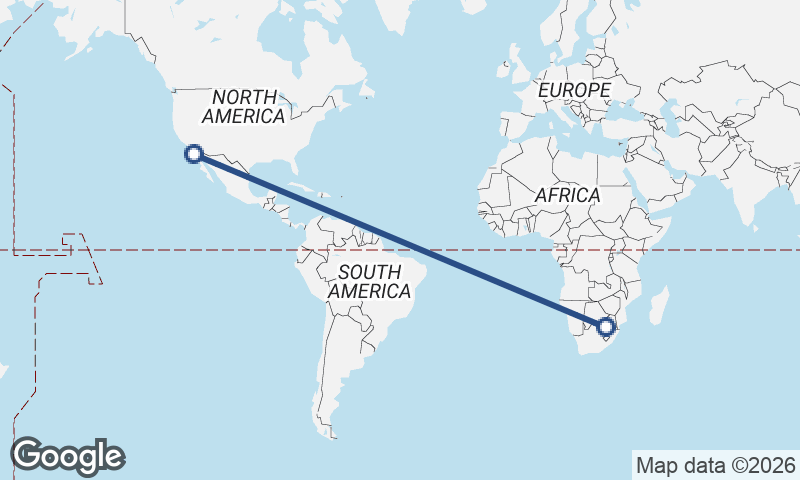 Ensenada to Johannesburg