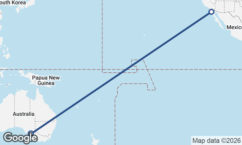 Ensenada to Adelaide