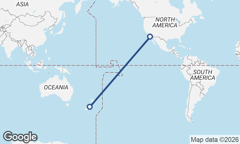 Ensenada to Christchurch