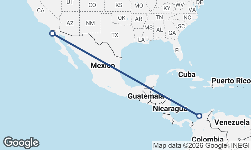 Ensenada to Cartagena