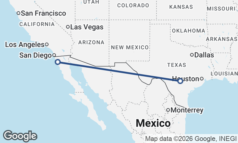 Ensenada to San Antonio