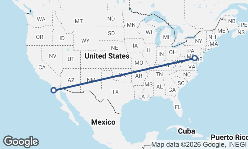 Ensenada to Baltimore