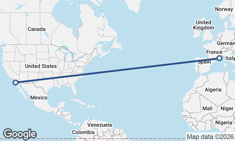 Ensenada to Marseille