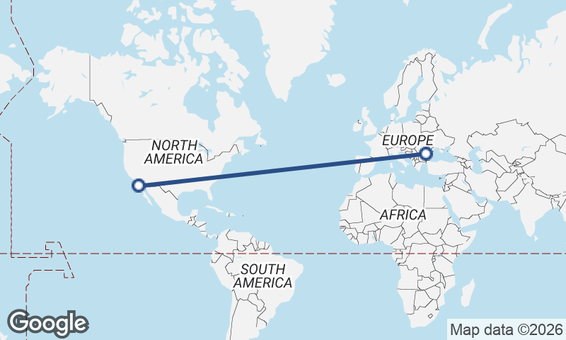 Ensenada to Bucharest
