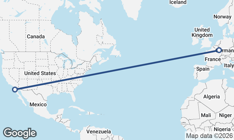 Ensenada to Luxembourg City