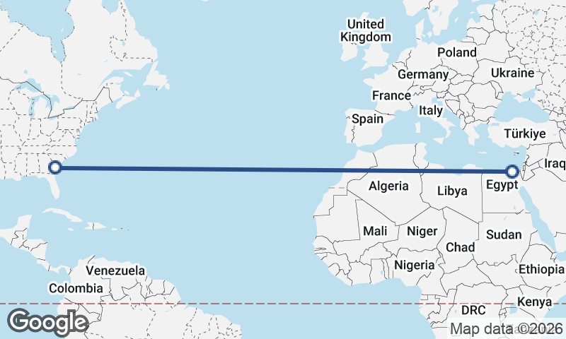 Savannah to Port Said