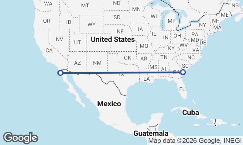 Savannah to Ensenada